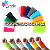 Custom logo cotton sports wrist sweatbands cotton towel wristband